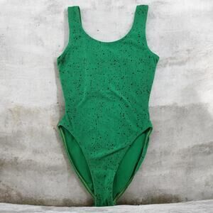 VTG The Body Co Paint Splatter Bodysuit Leotard 80s M Collectors Dance Archive
